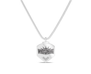 Wrestle Mania Diamond Pendant Necklace For Women In Sterling Silver Design by BIXLER - Sterling Silver