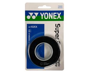 Yonex Super Grap 3 Pack Black Overgrips