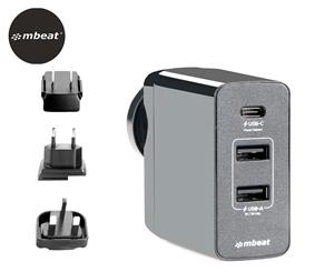 mBeat Gorilla Power USB-C PD World Travel Charger/Charge for iPhone Macbook/iPad