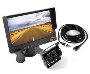 7" HD LCD Monitor 12V/24V IR CCD 4PIN Car Reversing Camera Truck Caravan 1x 20m cable