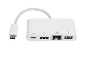 8Ware USB Type-C to USB 3.0 Gigabit Ehternet HDMI & Type-C Charging Adapter