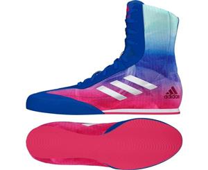 Adidas Box Hog Plus Boxing Shoes Boots Blue & Pink Lace Up
