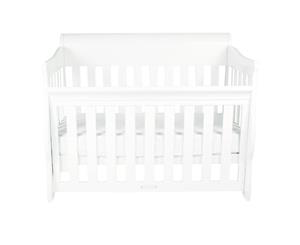 Amani Sleigh Baby Cot 4 IN 1 - White