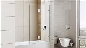 Cartia Jazz 900mm Fix and Swing with Nano Protection Glass Shower Screen