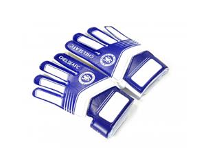 Chelsea Fc Childrens/Kids Goalkeeper Gloves (Blue/White) - BS1122