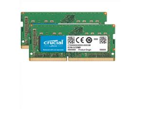 Crucial 16GB (2 x 8GB) 260-Pin DDR4 2400 CL17 Memory (CT2K8G4S24AM)