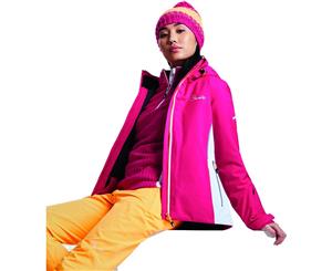 Dare 2b Womens Contrive Waterproof Breathable Warm Ski Coat - Pink Fusion