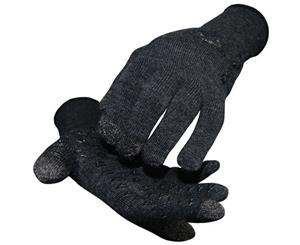 Defeet Duraglove ET Wool Bike Gloves Charcoal