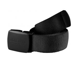 Dickies Mens Pro Lightweight Stretch Elastic Metal Free Plastic Cotton Belt - Black