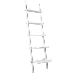 Display Shelf 5 Tier Ladder Wall Mount Stand Storage Book Shelves Rack