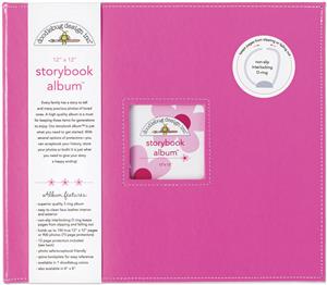 Doodlebug Storybook Album 12&quotX12"-Bubble Gum
