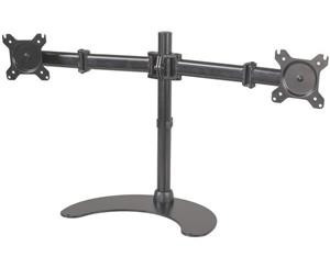Dual PC Monitor Desk Stand desktop unit will accommodate two monitors up to 27 each