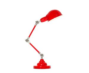 Elton Adjustable Table Lamp - Red