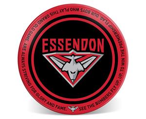 Essendon Bombers AFL Melamine Team Song 20cm Round Dinner Plate