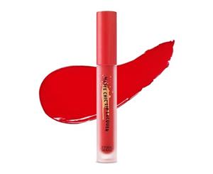 Etude House Matte Chic Lip Lacquer (#OR201 - Joy Grapefruit) 4g Long Lasting Liquid Lipstick