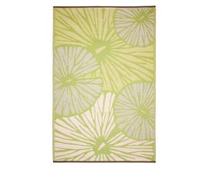 Fab Rugs Citrus Lily Green Rug