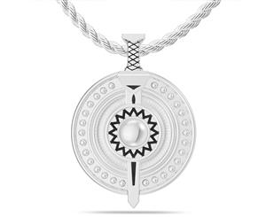 Frankie Edgar Pendant Necklace For Men In Sterling Silver Design by BIXLER - Sterling Silver