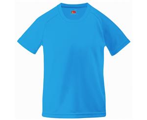 Fruit Of The Loom Childrens Unisex Performance Sportswear T-Shirt (Azure Blue) - BC1350