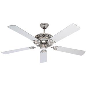 Grenada 132cm Fan in Brushed Chrome with Silver Blades