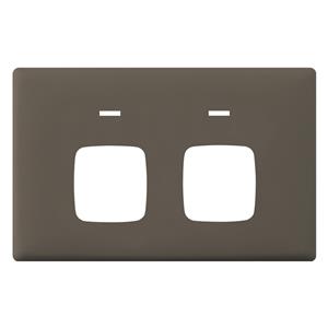 HPM LINEA Double Autoswitch Powerpoint Coverplate - Wet Elephant