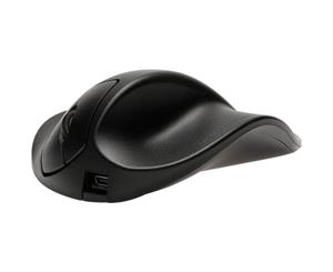 HandShoe Hippus M2WB-LC Wired Light Click HandShoe Mouse (Right Hand Medium Black)