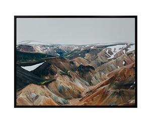 Hidden Valley canvas art print - 75x100cm - Black Shadow Box Frame