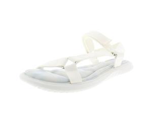 Ideology Womens Darceyy Fabric Open Toe Casual Sport Sandals White Size 11.0