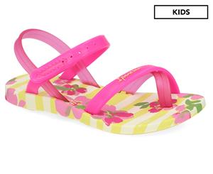 Ipanema Toddler Girls' Greta VIII Flip-Flops - Yellow/Pink