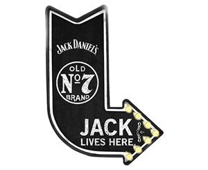 Jack Daniel's Jack Lives Here Light-Up Tin Sign