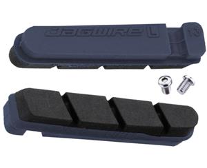 Jagwire Road Pro S Carbon Inserts Replacement Brake Pads SRAM/Shimano Black/Blue