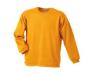 James And Nicholson Unisex Open Hem Sweatshirt (Gold Yellow) - FU591
