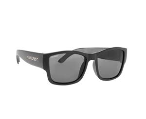 Jet Pilot Addiction Polarized Floating Sunglasses - Matte Black Mirror