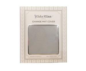 Kidz Kiss Plush Change Mat Cover - Grey