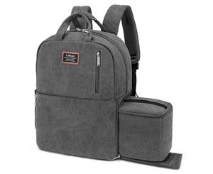 LOKASS Travel Camera Backpack SLR/DSLR Camera Bag-Grey