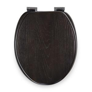 Loo With A View Chocolate Solid Timber 2 Piece Toilet Seat