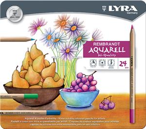 Lyra Rembrandt Aquarell Pencils Tin of 24