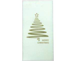 Merry Christmas Gold Tree Quilted Dinner Napkins Pack of 100