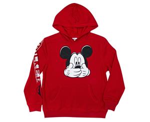 Mickey Mouse Hush Red Boys 8-20 Youth Hoodie