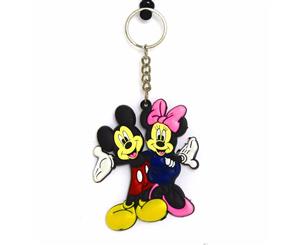 Mickie and Minnie Mouse Pvc Cartoon Keychain