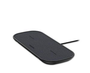 Mophie Dual Wireless Charging Fabric Pad For Qi-Enabled Devices - Black