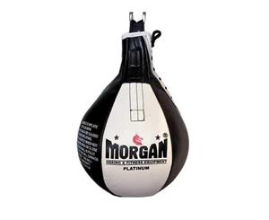Morgan Platinum Leather 12 inch Punching Speedball + Free Extra Bladder