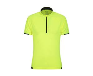 Mountain Warehouse Men Cycle Short Sleeve Tee Tshirt - Yellow