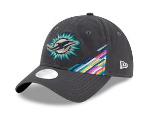 New Era 9Forty Women's Cap CRUCIAL CATCH Miami Dolphins - Charcoal