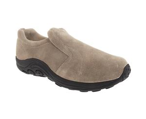 Pdq Womens/Ladies Real Suede Ryno Slip-On Casual Trainers (Taupe) - DF139