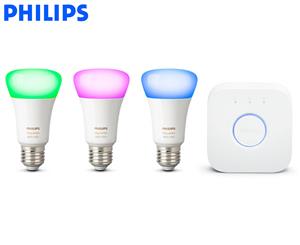 Philips 10W Hue Smart LED E27 Starter Kit - White/Colour