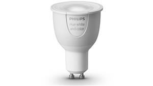 Philips Hue White and Colour Ambience 6.5W GU10 Single LED Light Bulb