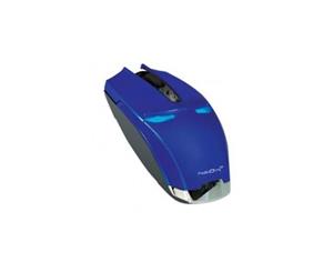 PowerLogic NEON 2 3 Button USB Optical Mouse - Blue