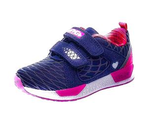 Primigi Girls Trainers in Navy Blue with Pink Trims