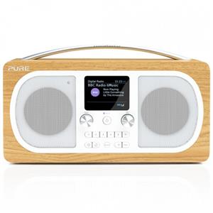Pure - Evoke H6 Oak - Stereo DAB/DAB+ & FM Radio - Bluetooth