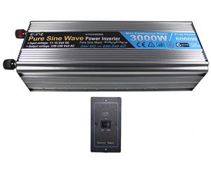 Pure Sine Wave Power Inverter 3000W/6000W 24V-240V Remote Control AUS Plug